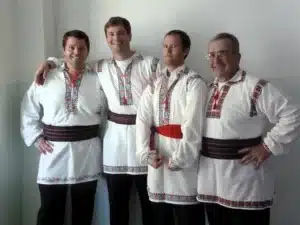 Ross Talbot with colleagues