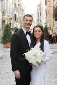 Ross Talbot with wife Cecilia, wed in spring of 2026.