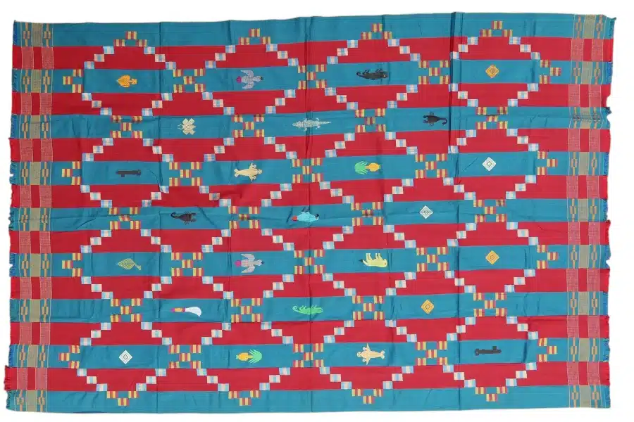 Bobbo’s Togodo design textile donated to the Museum by John Nash